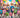 children holding their party bags
