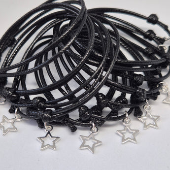 black star charm friendship bracelet party bag fillers