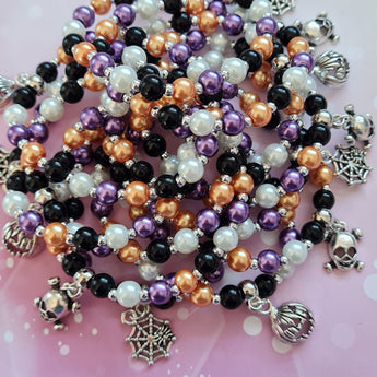 Halloween charm bracelets party bag fillers trick or treat gifts