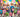 children holding their party bags