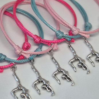 Gymnastic charm bracelets party bag fillers