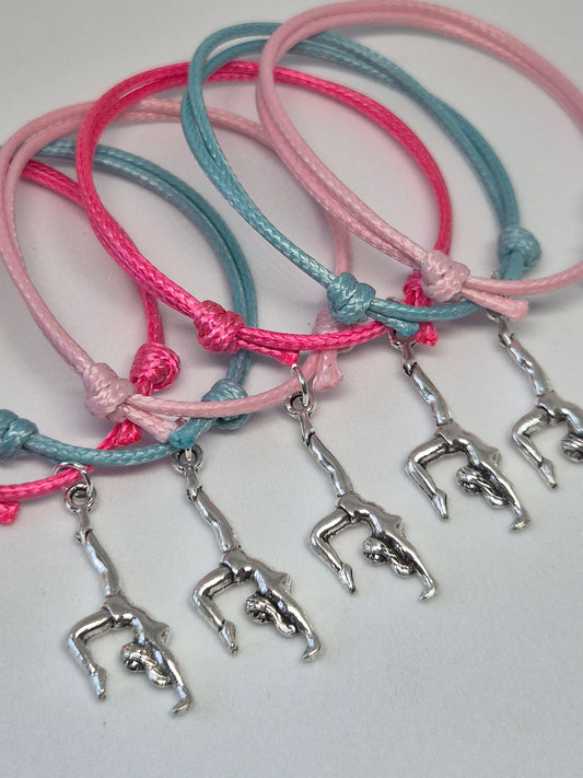 Gymnastic charm bracelets party bag fillers