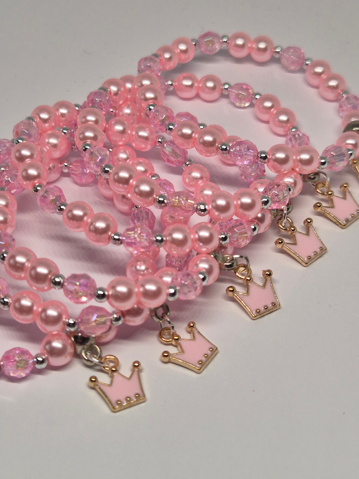 Princess Crown Charm Bracelets-luxury party bag filler.