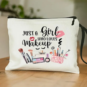 just a girl who loves makeup cosmetic bag