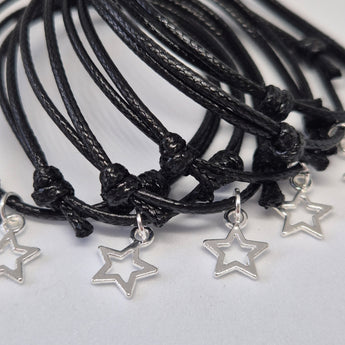 party bag filler black star charm bracelets